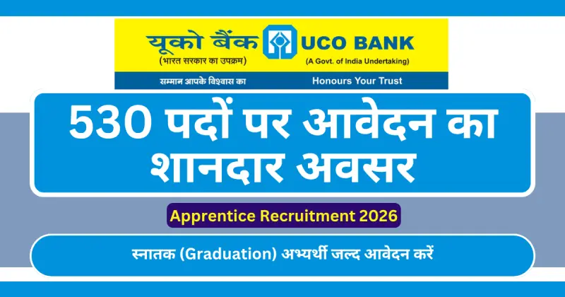 UCO Bank Apprentice Recruitment 2026